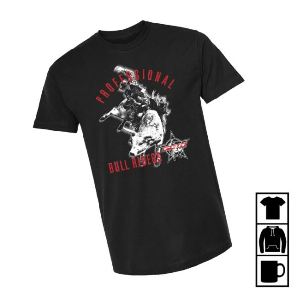 Pbr Shop Store Merch Arched Silhouette Rider Black T-Shirt