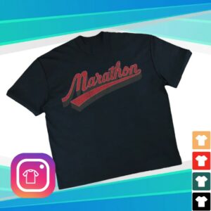 The Marathon Clothing Store Merch Collegiate Script T-Shirt