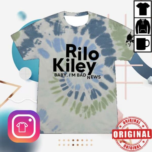 Rilo Kiley Store Merch Bad News Tie Dye Tee