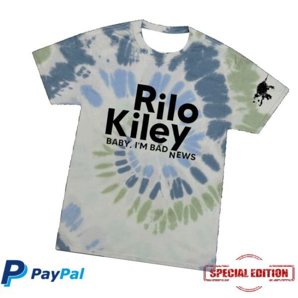 Rilo Kiley Store Merch Bad News Tie Dye Tee