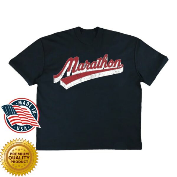 The Marathon Clothing Store Merch Collegiate Script T-Shirt