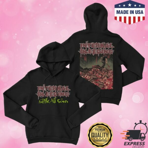 Night Shift Merch Internal Bleeding Settle All Scores Pullover Hoodie