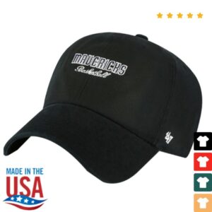 Mavs Shop Store Merch Dallas Mavericks 47 Brand Black Adjustable Cap
