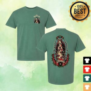 The Mavericks Merch Store Our Lady Guadalupe Green Tee
