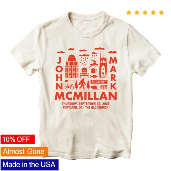 John Mark Mcmillan Store Merch Portland Awake In The Dream Tour T-Shirt