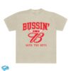 kenny bussin with the boys store merch bussin x budweiser horn tee