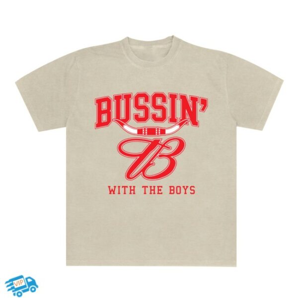 Bussin With The Boys Store Merch Bussin’ X Budweiser Horn Tee