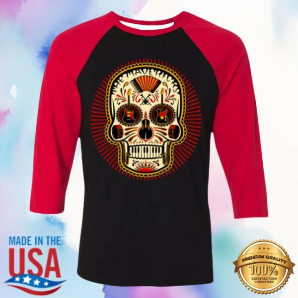 The Mavericks Merch World Store Merch Skull Rays Raglan Tee