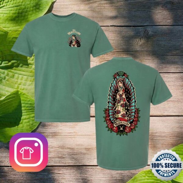The Mavericks Merch World Store Merch Our Lady Guadalupe Green Tee