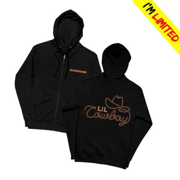 Handsomepod Merch Store Lil Cowboy Zip Hoodie