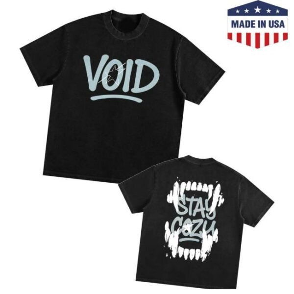 Voidbycozy Merch Store Void Stay Cozy Blue And Black Tee