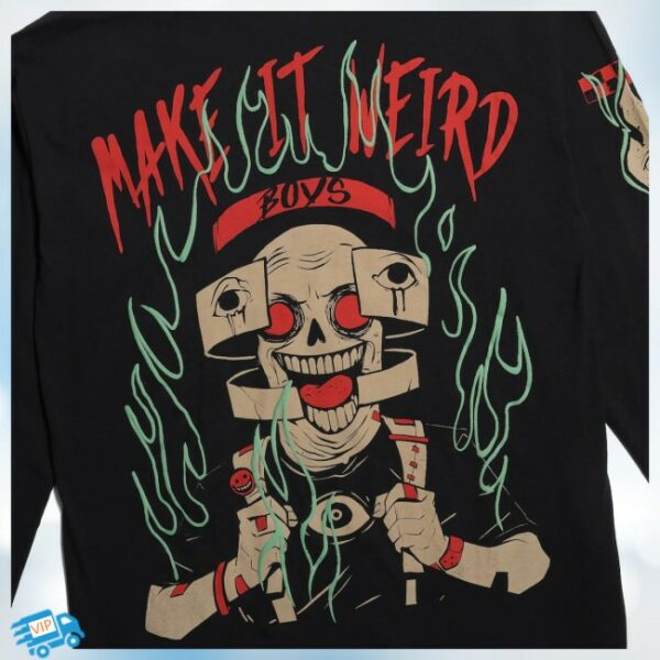 The Boys Store Merch Trip Of Terror Make It Weird Oversized Long Sleeve
