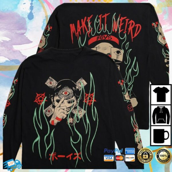 The Boys Store Merch Trip Of Terror Make It Weird Oversized Long Sleeve