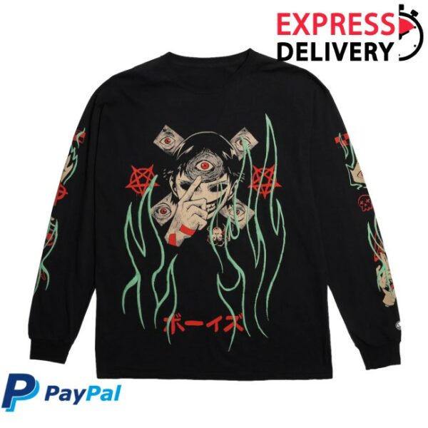 The Boys Store Merch Trip Of Terror Make It Weird Oversized Long Sleeve