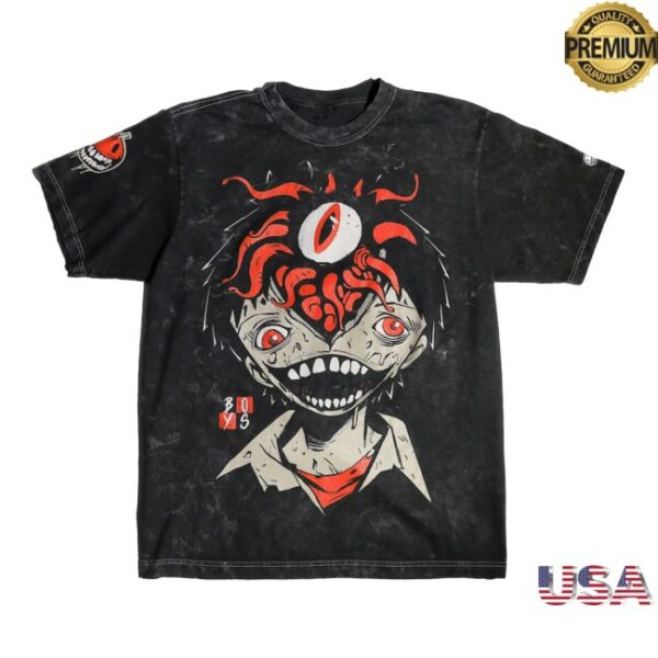 The Boys Store Merch Limited Edition Trip Of Terror Splitting Headache Mineral Wash Tee