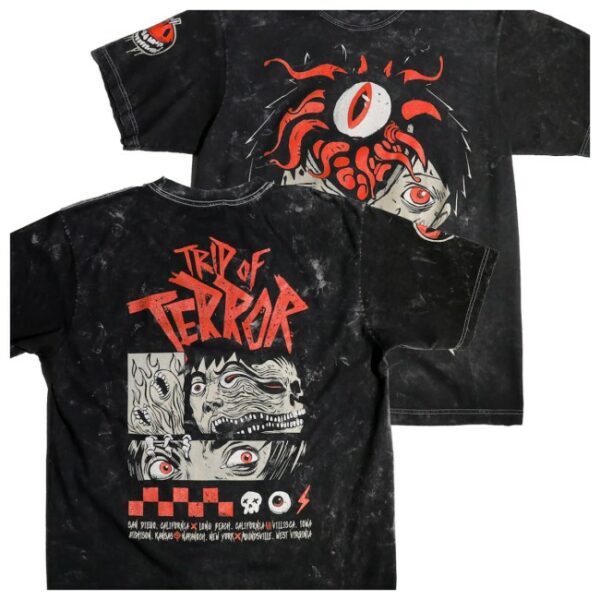 The Boys Store Merch Limited Edition Trip Of Terror Splitting Headache Mineral Wash Tee