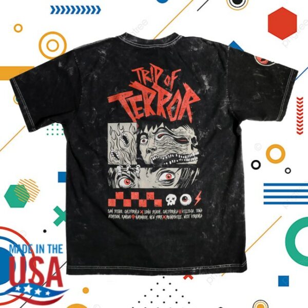 The Boys Store Merch Limited Edition Trip Of Terror Splitting Headache Mineral Wash Tee