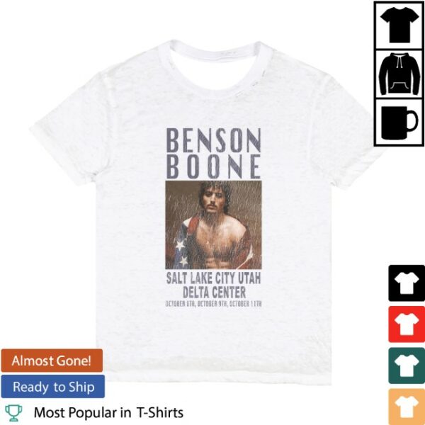 Benson Boone Store Merch Benson Boone Salt Lake City Utah Delta Center Shirt