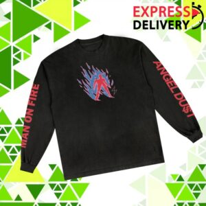 Run For Cover Records Store Merch Angel Du$T Man On Fire Longsleeve