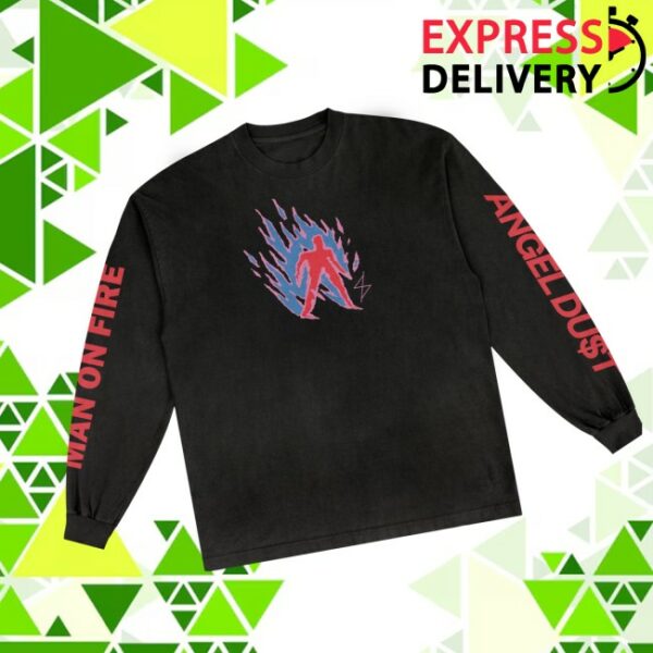 Run For Cover Records Store Merch Angel Du$T Man On Fire Longsleeve