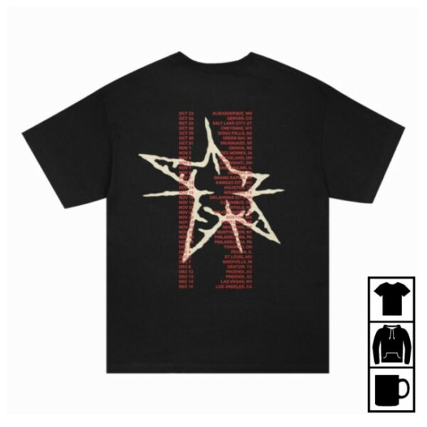 Shannon Shaw Store Merch James And The Cold Gun 2025 Tour T-Shirt
