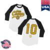 kenny Pure Noise Merch Store State Champs Around The World And Back 10 Yr White Black Baseball Teev
