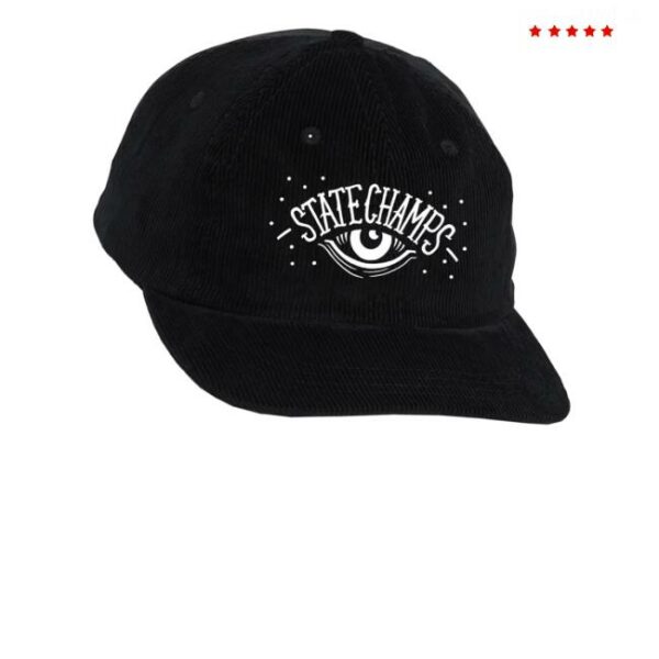 Pure Noise Merch Store State Champs Eye Black Cord Cap