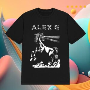 Alex G Merch Store Black Horse Tee