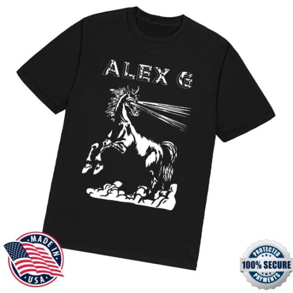 Alex G Merch Store Black Horse Tee