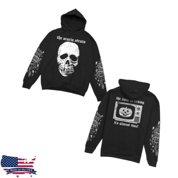 You Are Safe From God Here Merch Store Skull Mask Hoodie