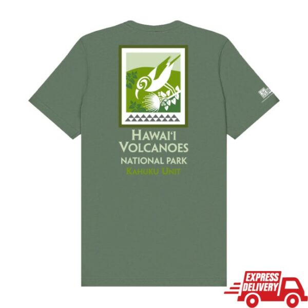 Hawaii Pacific Parks Store Merch Hawaiʻi Volcanoes National Park Kahuku Unit Logo T-Shirt