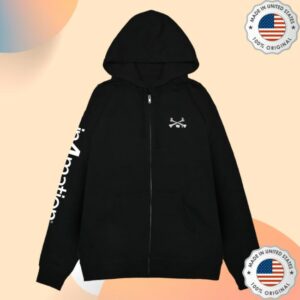 In4mation Store Merch Crossbones 2 Zip Up Hoodie
