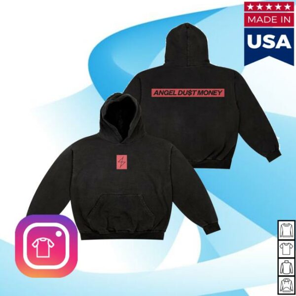 Run For Cover Records Merch Store Angel Du$T Block Logo Hoodie