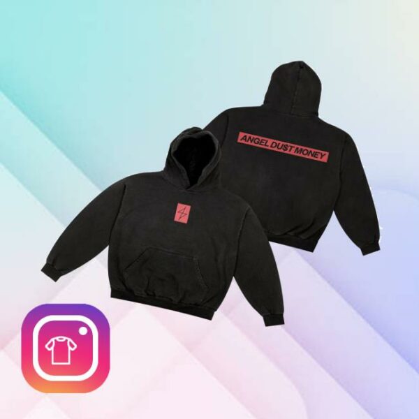 Run For Cover Records Merch Store Angel Du$T Block Logo Hoodie