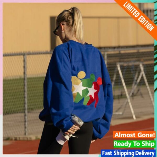 Bretts Bites Merch Store Bites Run Club Volume 2 Heavyweight Blue Crewneck