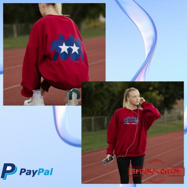 Bretts Bites Merch Store Bites Run Club Volume 2 Heavyweight Maroon Crewneck