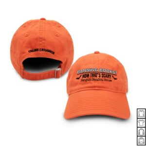 Online Ceramics Merch Store Penguin Random House Banning Books Now That’s Scary Orange Hat