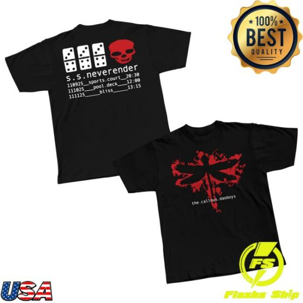 The Callous Daoboys Merch Store Dragonfly S.S Neverender Shirt