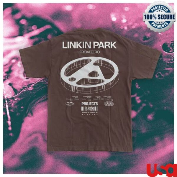 Zumiez Store Merch Brooklyn Projects X Linkin Park Brown T-Shirt