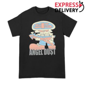 Allinmerch Store Angel Dust Skeleton Guitar Tee
