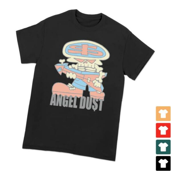Allinmerch Store Angel Dust Skeleton Guitar Tee