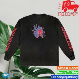 Run For Cover Records Merch Angel Du$T Man On Fire Longsleeve