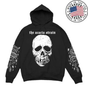 Youaresafefromgodhere Merch The Acacia Strain Skull Mask Hoodie