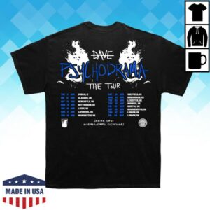 Cold Prints Store Merch Dave Psychodrama Tour T-Shirt