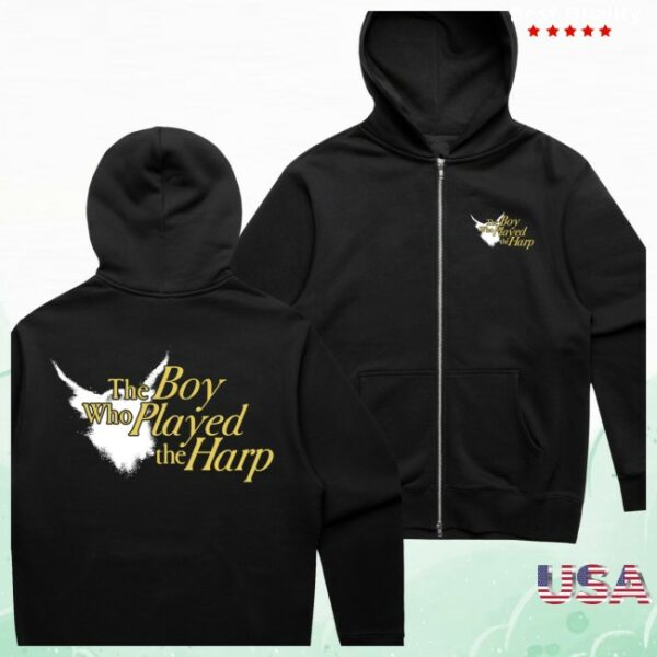 Cold Prints Store Merch Dave The Boy Who Played The Harp Zip Up Hoodie