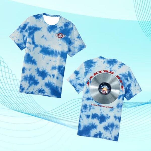 Alexandra John Merch Store Taking Off T-Shirt Blue Tie Dye Limited Edition