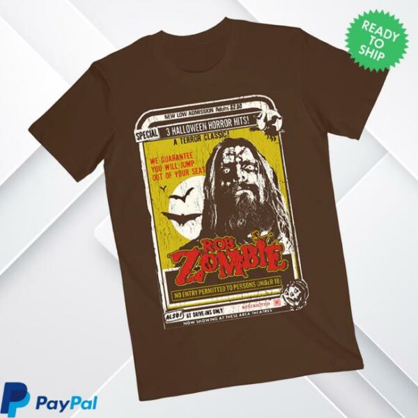 Rob Zombie Merch Store Drive In Ad Tee