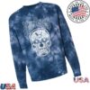 kenny The Mavericks Merch Store Tie Dye Skull Crewnecka