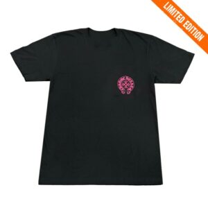 Kenshi Store Merch Chrome Hearts Pink Horseshoe Black T-Shirt