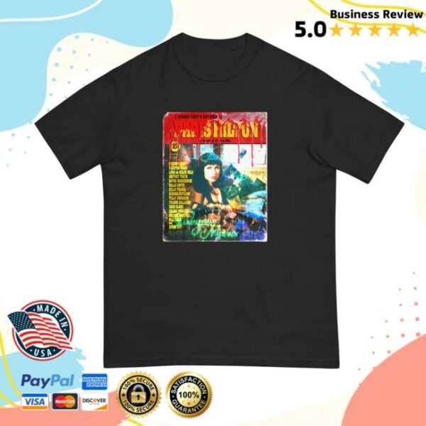 Paris Hilton Shop Merch Pulp Fiction Poster Halloween Tee